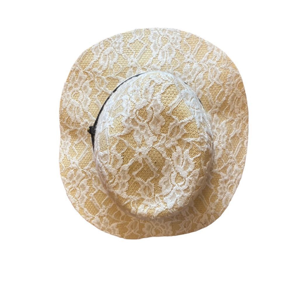 BCBGeneration lace Panama Hat - Picture 4 of 12